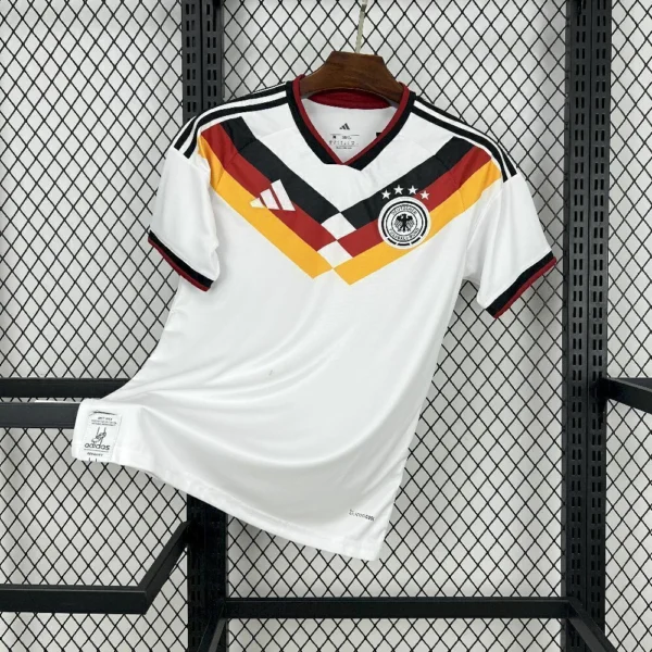 Camisa Seleção Alemanha Home Versão Torcedor Copa Do Mundo 2026 Branco Adidas - Imagem 1
