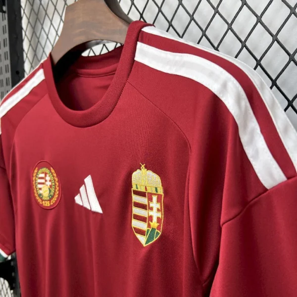 Camisa Seleção Hungria Home Versão Torcedor Copa Do Mundo 2026 Vermelho Adidas - Imagem 5