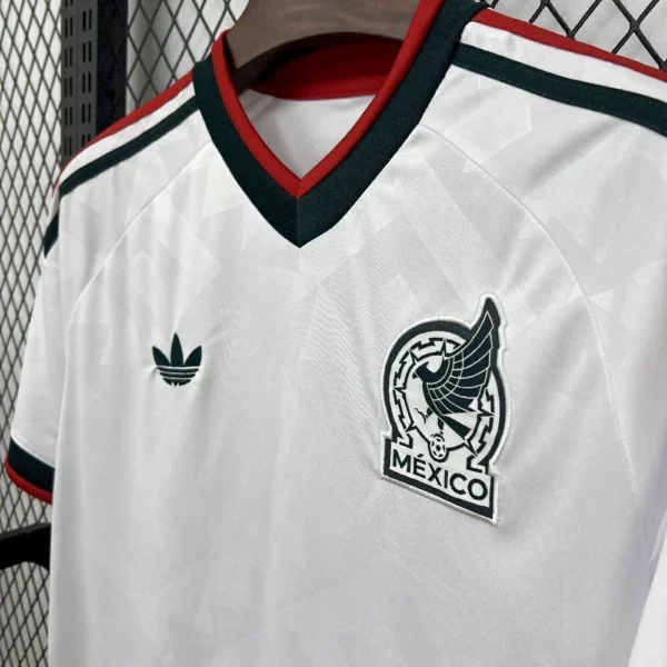 Camisa Seleção México Home Versão Torcedor Copa Do Mundo 2026 Branco Adidas - Imagem 4