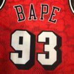 Camiseta Regata NBA Miami Heat BAPE Mitchell & Ness Vermelha 1993 - Imagem 15