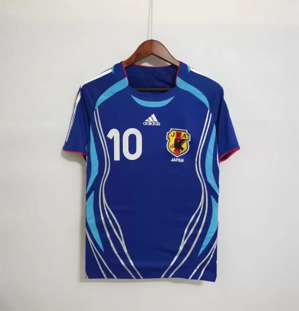 Camisa Retrô Clássica Seleção Japão Home 2006 Azul Adidas - Imagem 1