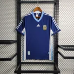 Camisa Retrô Clássica Seleção Argentina Away 1998 Azul Adidas
