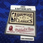 Camiseta Regata NBA Brooklyn Nets BAPE Mitchell & Ness Azul 1993 - Imagem 9