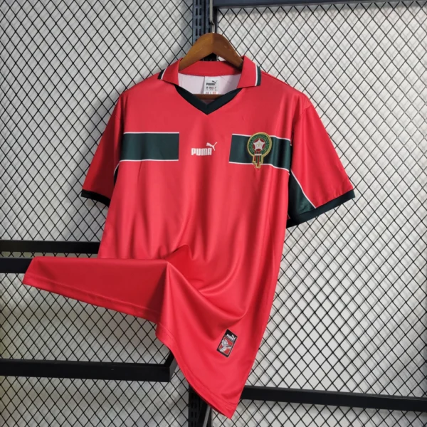 5386fecf1-bec8f209756f9a01ec16763140264430-1024-1024 Camisa Retrô Clássica Seleção Marrocos Home 1998 Vermelho Puma - Imagem 2