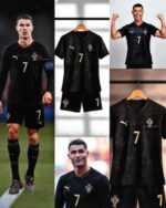 Camisa Seleção Portugal - Edição Especial - Pantera Negra - Eusébio - Versão Torcedor Copa do Mundo 2026 Preta Puma - Imagem 3