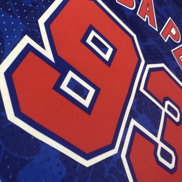563c4940 Camiseta Regata NBA Brooklyn Nets BAPE Mitchell & Ness Azul 1993 - Imagem 14