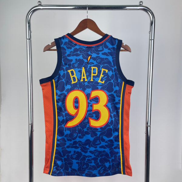 5775019f Camiseta Regata NBA Golden State Warriors BAPE Mitchell & Ness Azul 2009/10 - Imagem 2