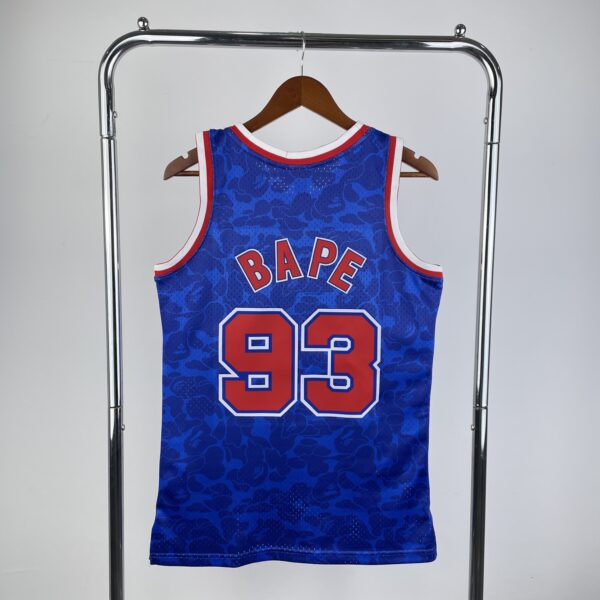 69261ae4 Camiseta Regata NBA Brooklyn Nets BAPE Mitchell & Ness Azul 1993 - Imagem 11