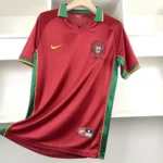 Camisa Retrô Clássica Seleção Portugal Home 1998 Vermelho Nike