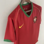 Camisa Retrô Clássica Seleção Portugal Home 2006 Vermelha Nike - Imagem 3