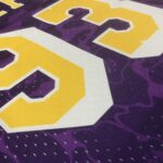 Camiseta Regata NBA Los Angeles Lakers BAPE Mitchell & Ness Roxo 1993 - Imagem 14
