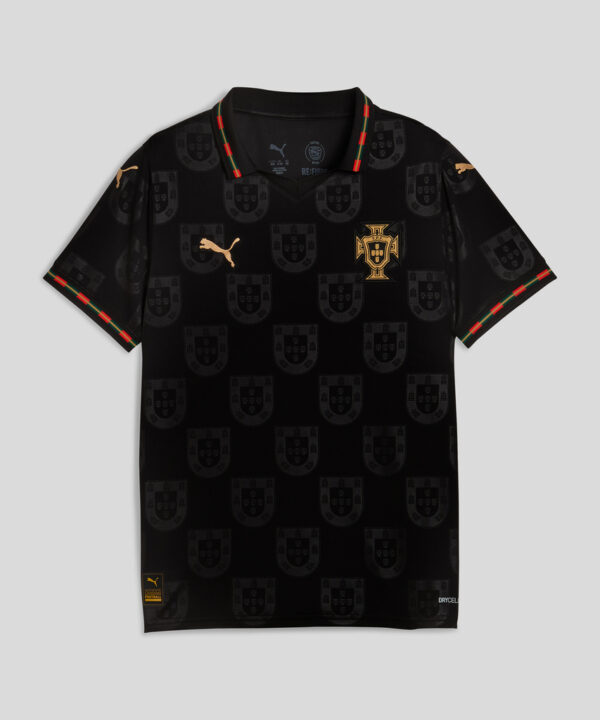 Camisa Seleção Portugal - Edição Especial - Pantera Negra - Eusébio - Versão Torcedor Copa do Mundo 2026 Preta Puma - Imagem 1