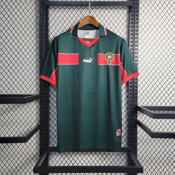 925cd5981-75d36cc2122787dda416763143746985-1024-1024 Camisa Retrô Clássica Seleção Marrocos Away 1998 Verde Puma - Imagem 1
