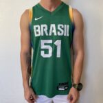 Camiseta Regata Basquete Brasil Olimpíadas 2024 Paris Verde 2024-2025 Nike