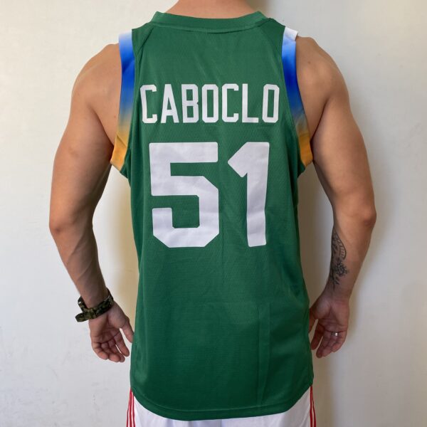 Camiseta Regata Basquete Brasil Olimpíadas 2024 Paris Verde 2024-2025 Nike - Imagem 3