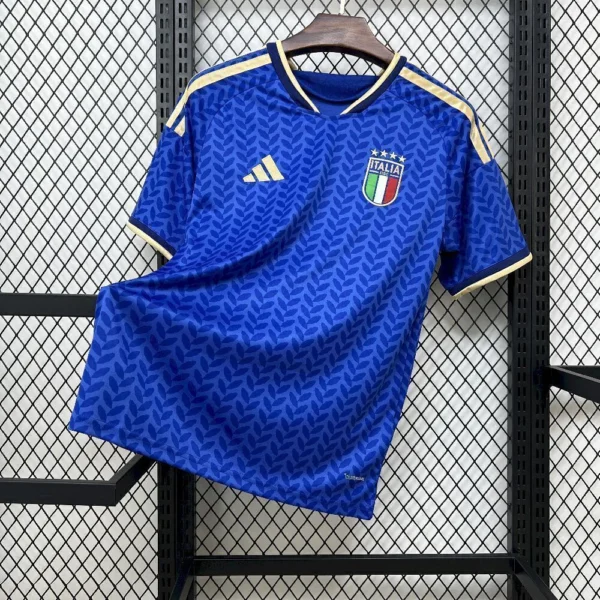 FJWFEFIOE Camisa Seleção Itália Home Versão Torcedor Copa Do Mundo 2026 Azul Adidas - Imagem 1
