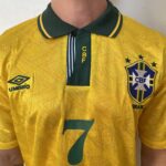 Camisa Retrô Clássica Seleção Brasileira Home - Brasil Amarela – 1991/1993 Umbro - Imagem 2