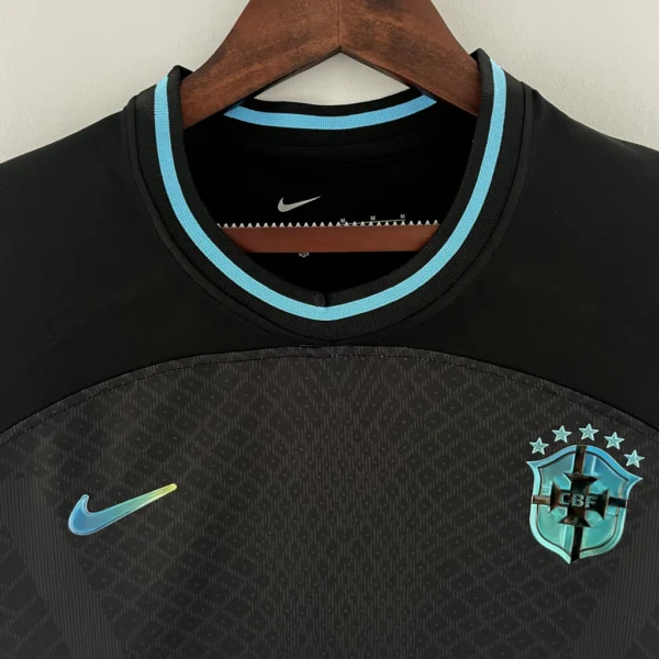 Camisa Seleção Brasil Concept Edition Versão Torcedor Refletiva Masculina 2022 Preto Nike - Imagem 2