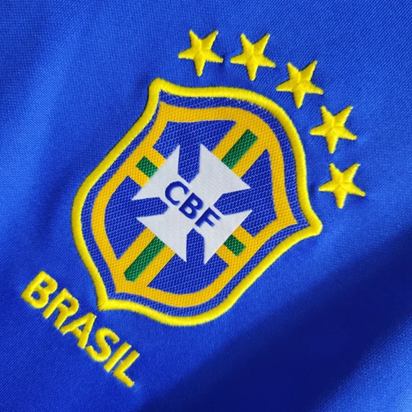 Camisa Brasil Seleção Brasileira Versão Torcedor Viagem 2017/2018 Azul Nike - Imagem 5