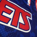Camiseta Regata NBA Brooklyn Nets BAPE Mitchell & Ness Azul 1993 - Imagem 5