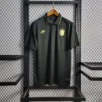 Camisa Retrô Seleção Brasileira - Brasil Concept Edition Polo Black – Preta 2022 Nike