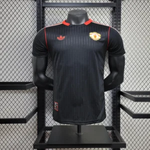 Camisa Manchester United Terrace Icons Unissex 2025 Preta Adidas