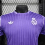Camisa Real Madrid Terrace Icons Unissex 2025 Roxa Adidas - Imagem 2
