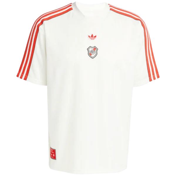 Camisa River Plate Terrace Icons Unissex 2025 Branca Adidas - Imagem 1