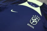 Conjunto Camisa e Calção Treino Brasil Torcedor 2023/24 Azul Marinho Nike - Imagem 3