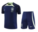 Conjunto Camisa e Calção Treino Brasil Torcedor 2023/24 Azul Marinho Nike