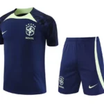 Conjunto Camisa e Calção Treino Brasil Torcedor 2023/24 Azul Marinho Nike