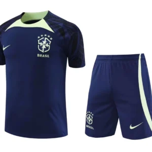 Conjunto Camisa e Calção Treino Brasil Torcedor 2023/24 Azul Marinho Nike