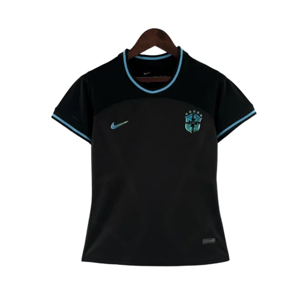 Camisa Seleção Brasil Concept Edition Versão Torcedor Refletiva Feminina 2022 Preto Nike - Imagem 1