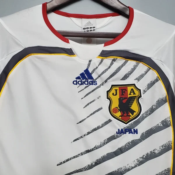 Camisa Retrô Clássica Seleção Japão Away 2006 Branca Adidas - Imagem 2