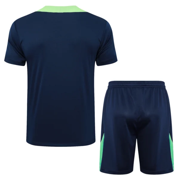 ebjvfbebgbcegh Conjunto Camisa e Calção Treino Brasil Torcedor 2025 Azul Marinho Nike - Imagem 5