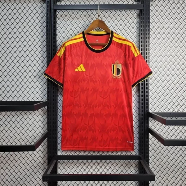 Camisa Seleção Bélgica Home Versão Torcedor Copa Do Mundo 2026 Vermelho Adidas - Imagem 1