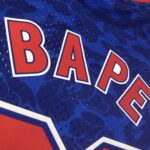Camiseta Regata NBA Brooklyn Nets BAPE Mitchell & Ness Azul 1993 - Imagem 13