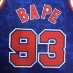 Camiseta Regata NBA Brooklyn Nets BAPE Mitchell & Ness Azul 1993 - Imagem 12