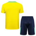 Conjunto Camisa e Calção Treino Brasil Torcedor 2025 Amarelo Nike - Imagem 4