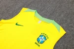 Conjunto Regata e Calção Treino Brasil Torcedor 2025 Amarelo Nike - Imagem 2