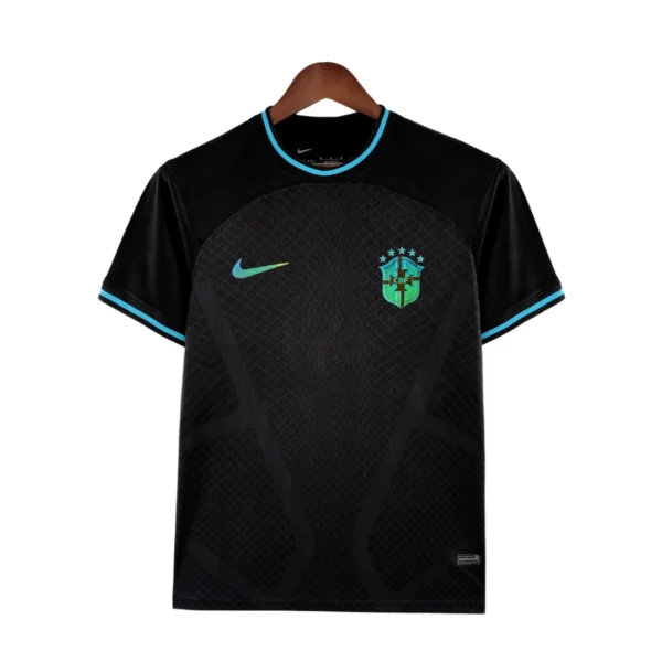 Camisa Seleção Brasil Concept Edition Versão Torcedor Refletiva Masculina 2022 Preto Nike - Imagem 1