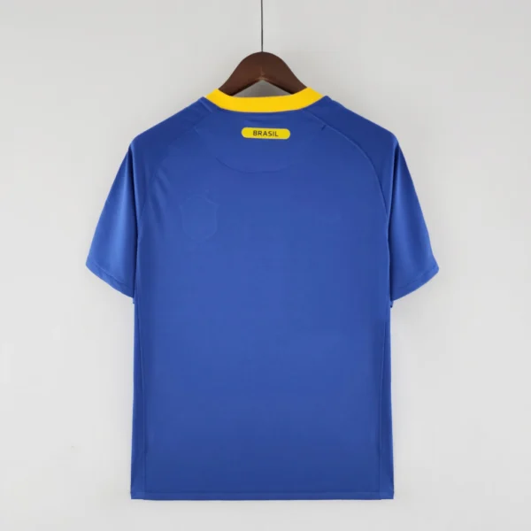 nesngensn Camisa Retrô Clássica Seleção Brasileira Away - Brasil Azul – 2010/11 Nike - Imagem 8