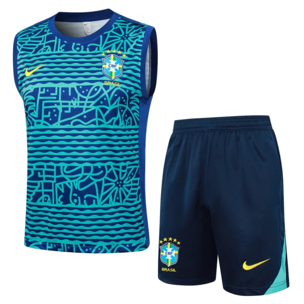 Conjunto Regata e Calção Treino Brasil Torcedor 2025/26 Nike - Imagem 1