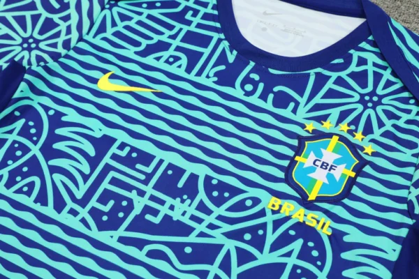 nfuenfeughwbgwb Conjunto Camisa e Calção Treino Brasil Torcedor 2025/26 Nike - Imagem 3