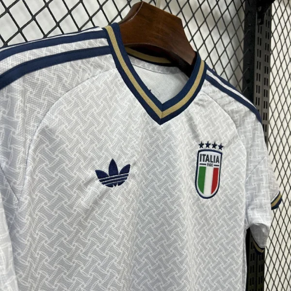 Camisa Seleção Itália Away Versão Torcedor Copa Do Mundo 2026 Branca Adidas - Imagem 3