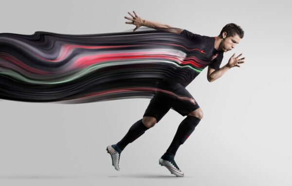 Camisa Retrô Clássica Seleção Portugal Away 2015 Preta Nike - Imagem 8