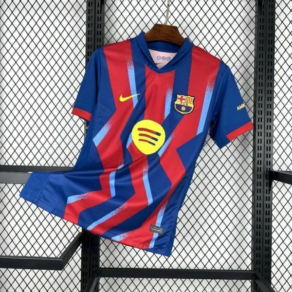 sfmslkdfj Camisa Barcelona 4Th Versão Torcedor 2025/2026 - Nike - Azul Grená - Imagem 1