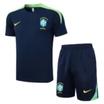 Conjunto Camisa e Calção Treino Brasil Torcedor 2025 Azul Marinho Nike