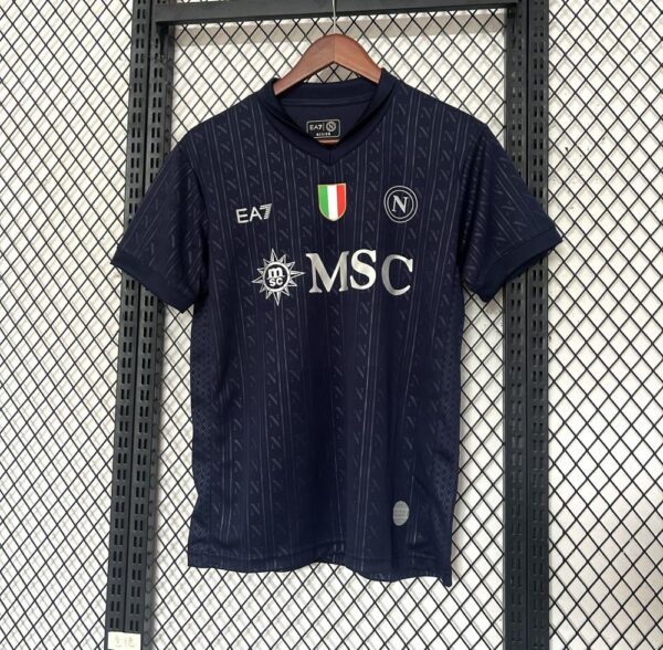 Camisa Napoli Especial Versão Jogador 25/2026 Preta EA7 Armani - Imagem 1