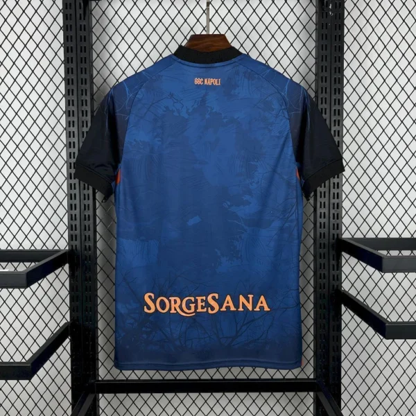 Camisa Napoli Especial Halloween Versão Torcedor 25/2026 Azul EA7 Armani - Imagem 4